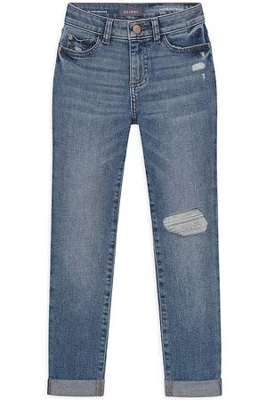 DL1961 Little Kid's Harper Distressed Stretch Slim Jeans