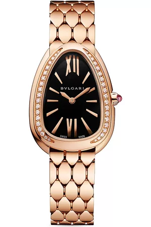 Bulgari Serpenti Seduttori Bracelet in Blue, Rose Gold with Sapphires & Diamonds & Malachite, L