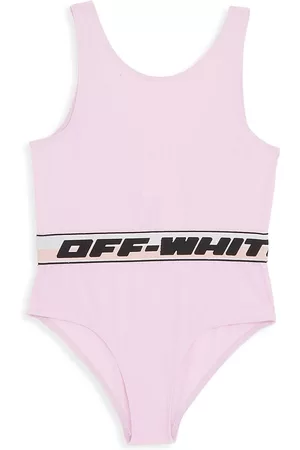 OFF-WHITE Little Girl's & Girl's Logo Band One-Piece Swimsuit