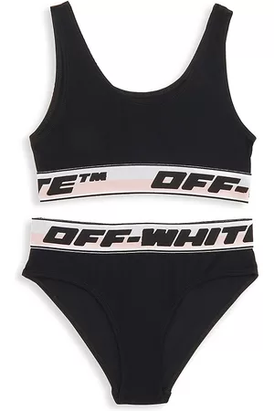 OFF-WHITE Little Girl's & Girl's 2-Piece Logo Band Bikini