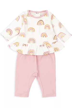 Kissy Kissy Baby Girl's 2-Piece Rainbow Graphic Top & Pants Set - Size Newborn - Size Newborn