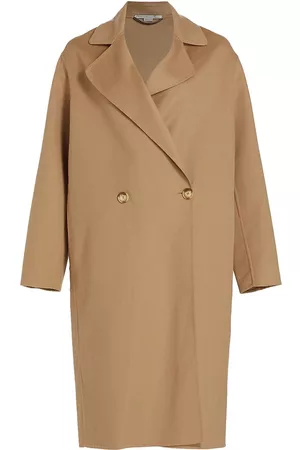 Stella McCartney Wool Double-Breasted Topper Coat