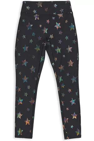 Spanx Little Girl's & Girl's Faux Leather Star Leggings