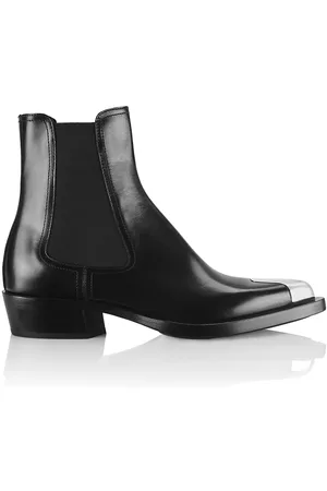 Alexander McQueen Calf Leather Ankle Boots