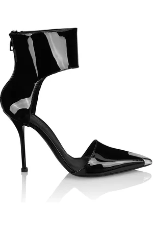 Alexander McQueen Pointed-Toe Leather Pumps