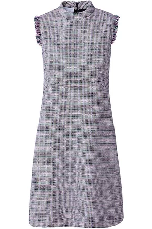 Akris punto Sleeveless Tweed Minidress