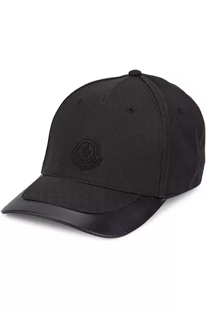 Moncler Women Caps - Women's Mainline Logo-Patch Baseball Cap - Black - Black