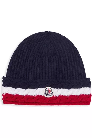 Moncler Hats - Kid's Logo Wool Hat
