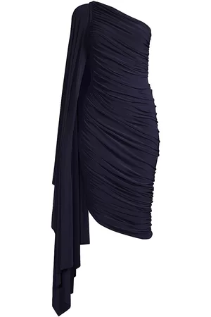 Norma Kamali Diana Asymmetric Ruched Dress