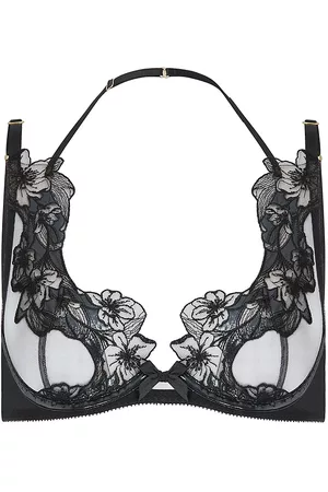 AGENT PROVOCATEUR Womens Bra Lace Printed Black Size UK 36A