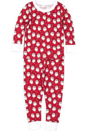 Kissy Kissy Boys Pajamas - Men's Baby's, Little Kid's & Kid's 2-Piece Cotton Santa Pajama Set - Red - Size 18 Months - Red - Size 18 Months