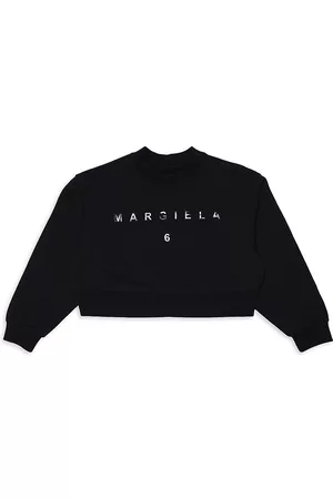 Maison Margiela Sweatshirts - Little Kid's & Kid's Logo Cropped Sweatshirt