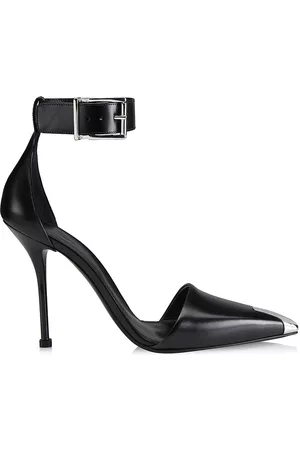 Alexander McQueen Leather Point-Toe Pumps