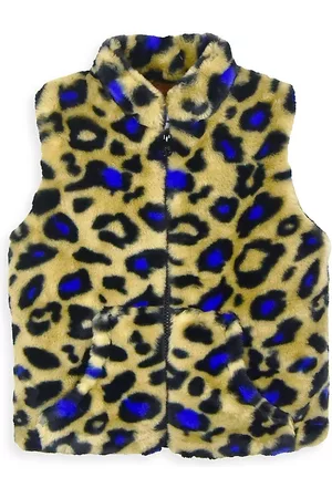 Widgeon Girls Gilets - Baby Girl's, Little Girl's & Girl's Cheetah Print Vest