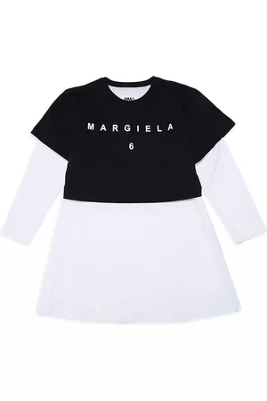 Maison Margiela Girls Casual Dresses - Little Girl's & Girl's Colorblock Logo Dress