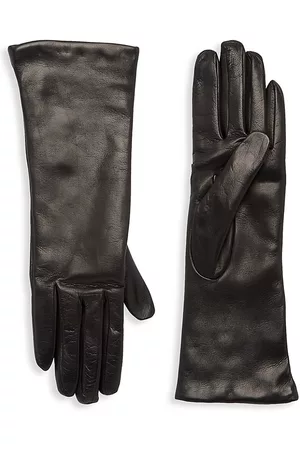 Saks Fifth Avenue COLLECTION Cashmere-Lined Leather Gloves