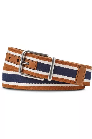 SHINOLA Reversible Webbing Leather Belt
