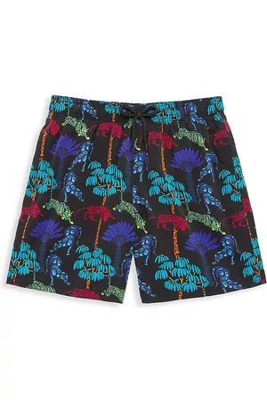 Vilebrequin Little Boy's & Boy's Tiger & Leopard Print Swim Shorts