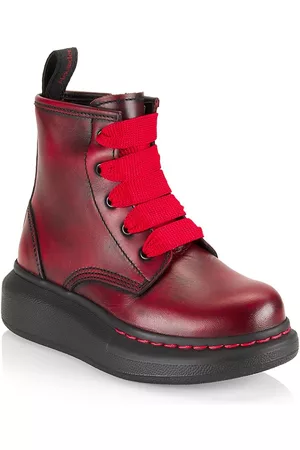 Alexander McQueen Little Boy's & Boy's Leather Lace-Up Boots
