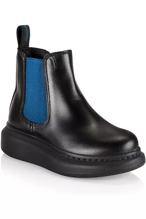 Alexander McQueen Little Boy's & Boy's Leather Lug Sole Chelsea Boots