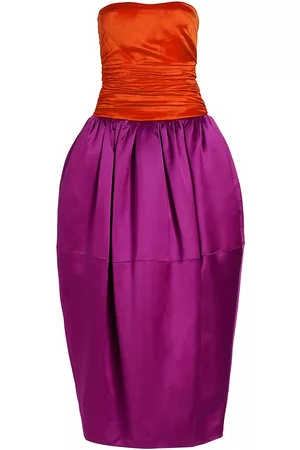 H A R B I S O N Women's Artemis Sleeveless Cocktail Dress - Poppy Magenta - Size 2