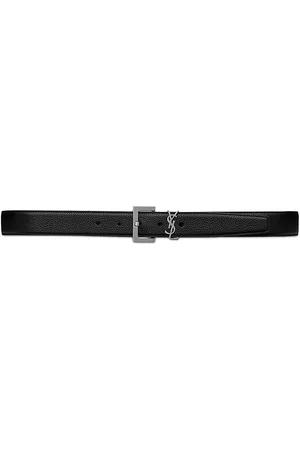 Saint Laurent Grain Leather Belt - Nero - Size 32