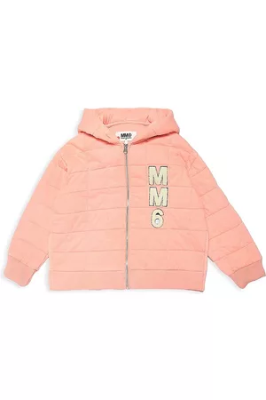 Maison Margiela Little Kid's & Kid's Quilted Zip-Up Hoodie - Peach Pink - Size 6
