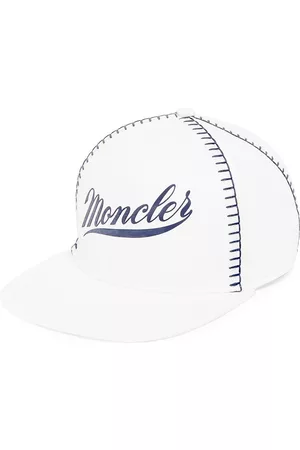 Moncler Men Caps - Men's Logo Baseball Cap - White - White