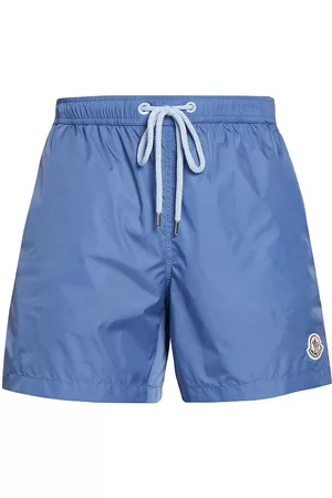Moncler Men's Nylon Swim Shorts - Navy - Size Medium