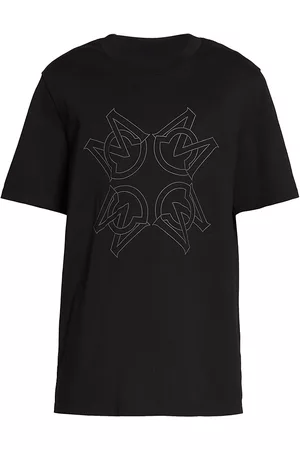 Moncler Men's Logo Short-Sleeve T-Shirt - Black - Size Medium