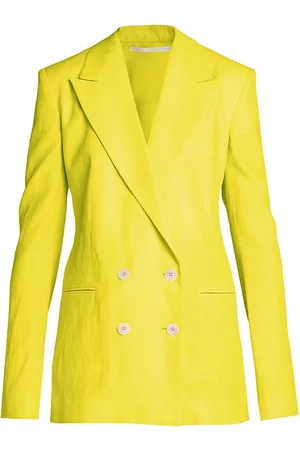 Stella McCartney Women's Oversized Double-Breasted Jacket - Lime - Size 6