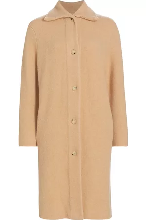 Vince Women's Collared Knit Coat - Light Brittle - Size XS