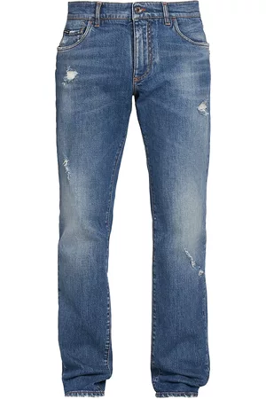 Dolce & Gabbana Men's Faded Slim-Fit Baggy Jeans - Variante Abbinata - Size 48