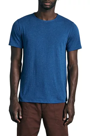 RAG&BONE Men Short Sleeved T-Shirts - Men's Classic Nep Short-Sleeve T-Shirt - Blue - Size XL