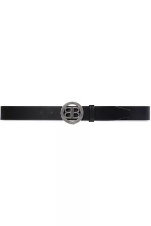 Balenciaga Circled BB Large Belt - Black - Size 40