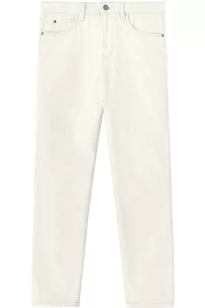 Loro Piana Men's Winter Slim Five-Pocket Jeans - Marzipan White - Size 32