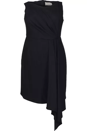 Mayes NYC Women's Adele Sheath Dress - Black Solid - Size 24