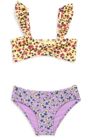 ZIMMERMANN Little Girl's & Girl's Tiggy Tie Floral Bikini - Size 4