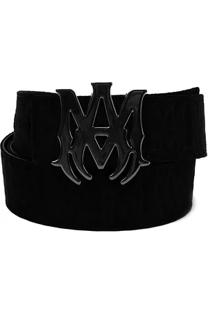 AMIRI Men's MA Leather Belt - Black - Size 38