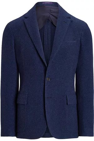 Ralph Lauren Men Sports Jackets - Men's Hadley Wool & Cashmere Sport Coat - Dk French Blue - Size 50