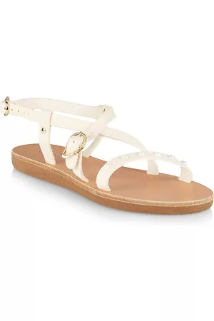 Ancient Greek Sandals Little Girl's & Girl's Sofia Pearls Soft Sandals - Off White - Size 13.5 (Child)