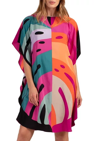 Trina Turk Women's Global Silk Caftan Dress - Size XXL