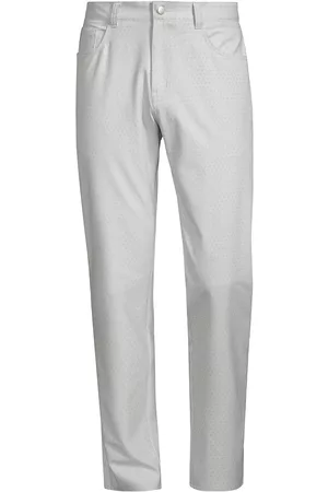 Peter Millar Men's Crown Sport EB66 Seeing Double Five-Pocket Pants - British Grey - Size 30
