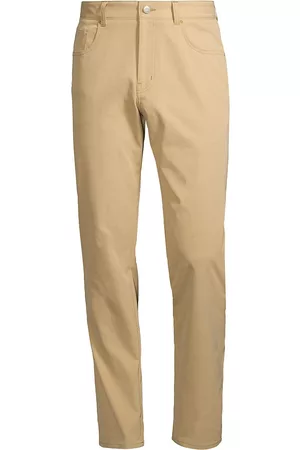 Peter Millar Men's Crown Sport EB66 Five-Pocket Pants - Warm Beige - Size 40