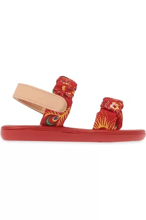 Ancient Greek Sandals Little Girl's & Girl's Little Margarita Soft Sandals - Red - Size 8 (Toddler)