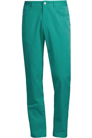 Peter Millar Men Sports Pants - Men's Crown Sport EB66 Five-Pocket Pants - Billiard - Size 38