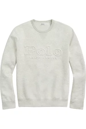 Ralph Lauren Men's Embossed Logo Sweatshirt - Light Sport Heather - Size Large