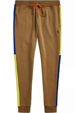 Ralph Lauren Men's Double-Knit Mesh Jogger Pants - New Ghurka Multi - Size Large