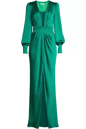 Ramy Brook Women's Madelane Floor-Length Gown - Jewel Green - Size 12
