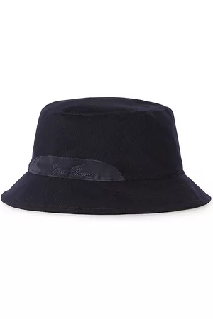 Loro Piana Men's Cityleisure Cashmere Bucket Hat - Navy - Size Large